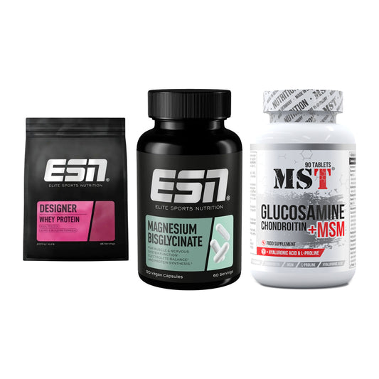 Regenerations-Set: ESN Designer + ESN Magnesium + MST Glucosamine – alle enthaltenen Artikel