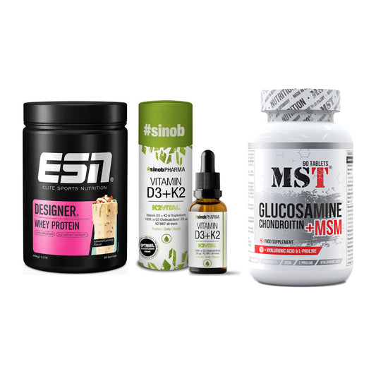 Regenerations-Set: ESN Designer + Sinob Vitamin + MST Glucosamine – alle enthaltenen Artikel