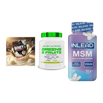 Regenerations-Set: Sinob Honest + Scitec Greens + INLEAD MSM – alle enthaltenen Artikel