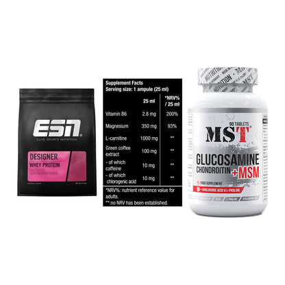 Regenerations-Set: ESN Designer + BioTech Magna + MST Glucosamine – alle enthaltenen Artikel