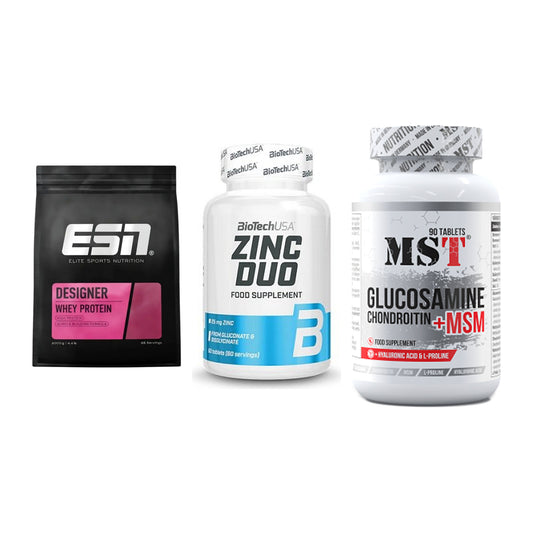Regenerations-Set: ESN Designer + BioTech Zinc + MST Glucosamine – alle enthaltenen Artikel
