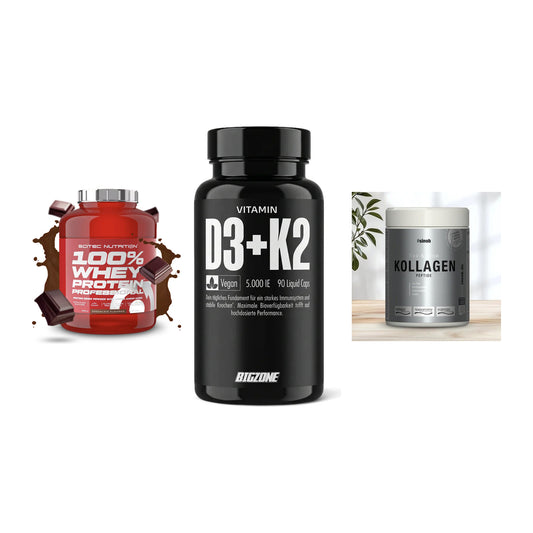 Regenerations-Set: Scitec 100% + Big Zone + Sinob Kollagen – alle enthaltenen Artikel