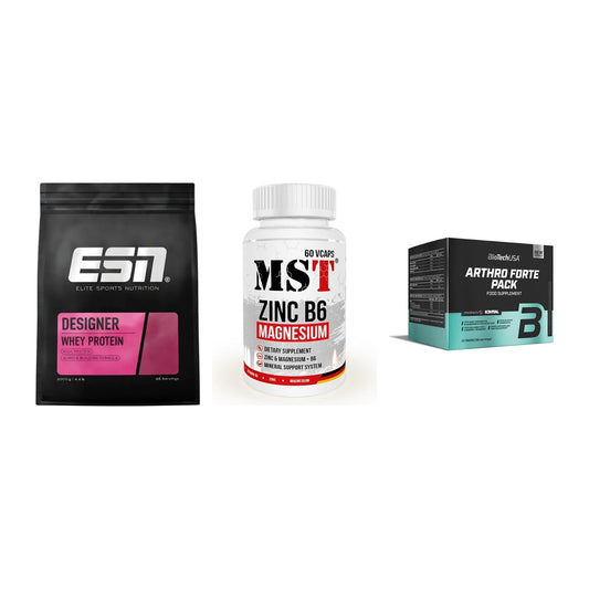 Regenerations-Set: ESN Designer + MST Zinc + BioTech Arthro – alle enthaltenen Artikel