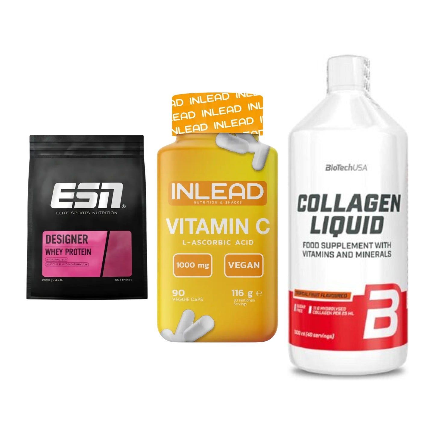 Regenerations-Set: ESN Designer + INLEAD Vitamin + BioTech Collage – alle enthaltenen Artikel