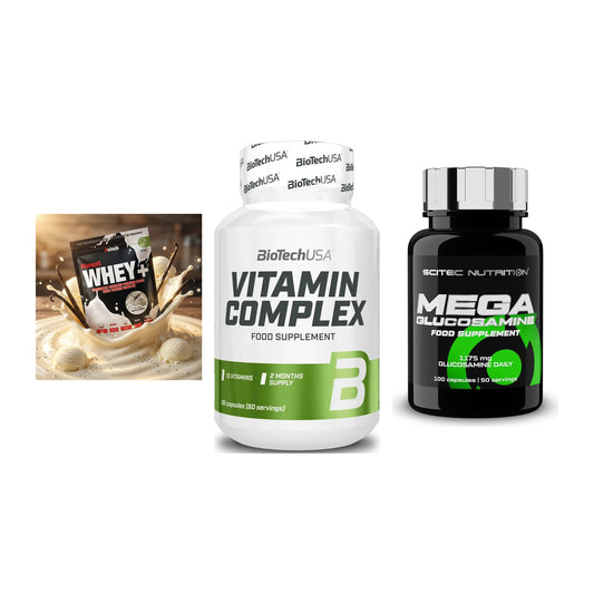 Regenerations-Set: Sinob Honest + BioTech Vitamin + Scitec Mega – alle enthaltenen Artikel