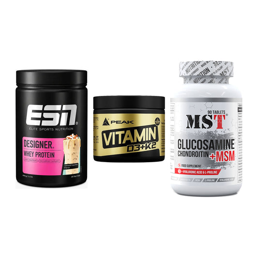 Regenerations-Set: ESN Designer + Peak Vitamin + MST Glucosamine – alle enthaltenen Artikel
