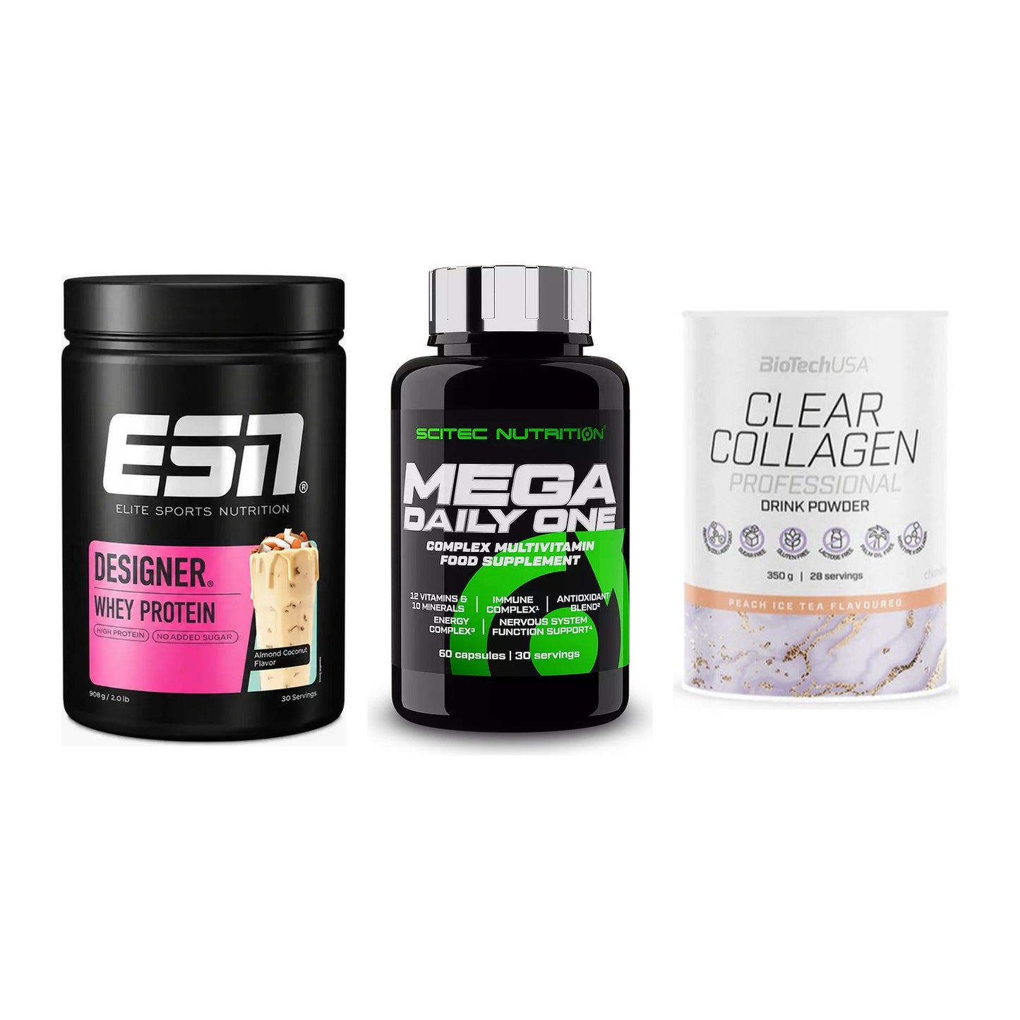 Regenerations-Set: ESN Designer + Scitec Mega + BioTech Clear – alle enthaltenen Artikel