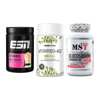 Regenerations-Set: ESN Designer + Sinob Vitamin + MST Glucosamine – alle enthaltenen Artikel