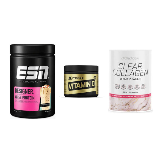 Regenerations-Set: ESN Designer + Peak Vitamin D + BioTech Clear – alle enthaltenen Artikel