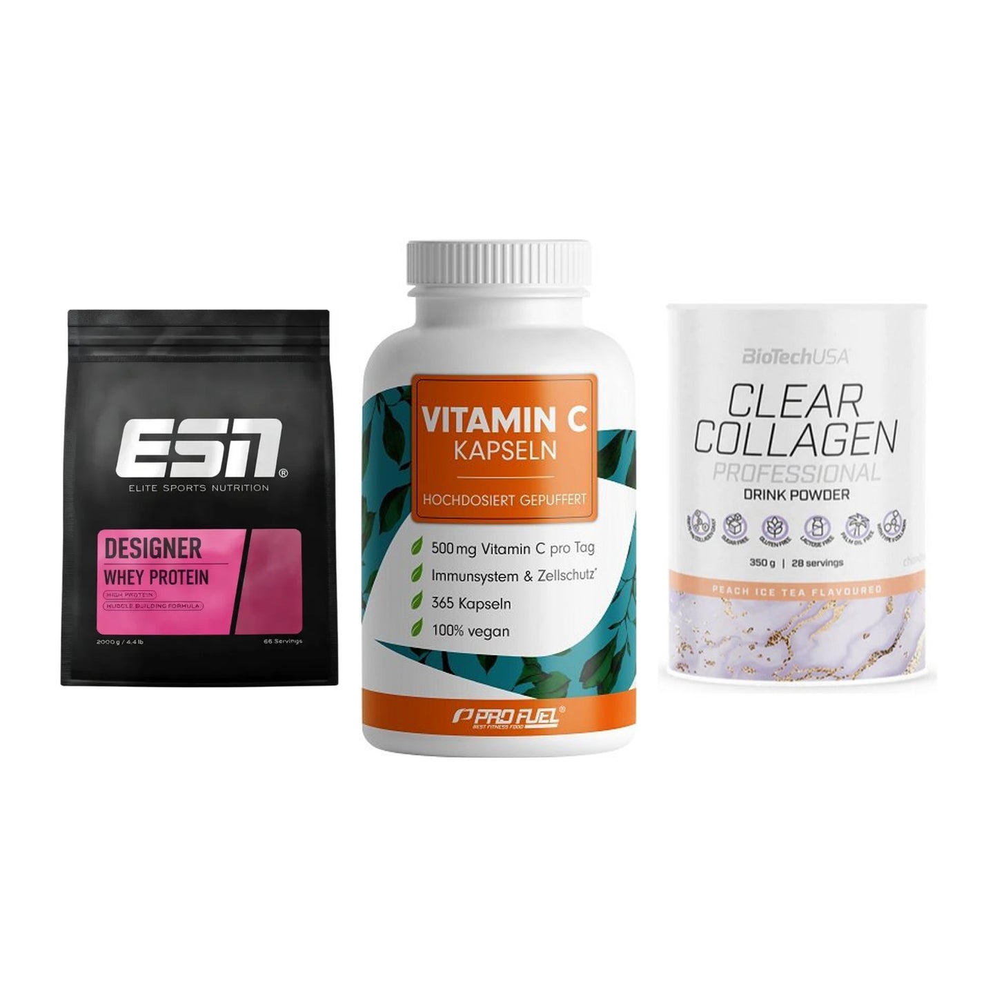 Regenerations-Set: ESN Designer + ProFuel Vitamin + BioTech Clear – alle enthaltenen Artikel