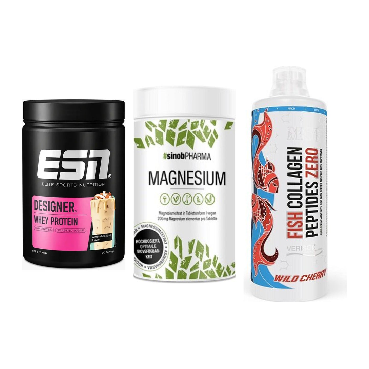 Regenerations-Set: ESN Designer + Sinob Magnesium + MST Fish – alle enthaltenen Artikel