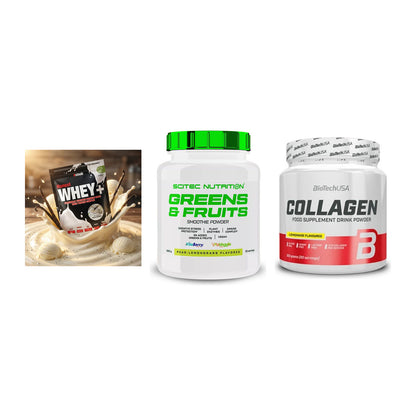 Regenerations-Set: Sinob Honest + Scitec Greens + BioTech Collage – alle enthaltenen Artikel