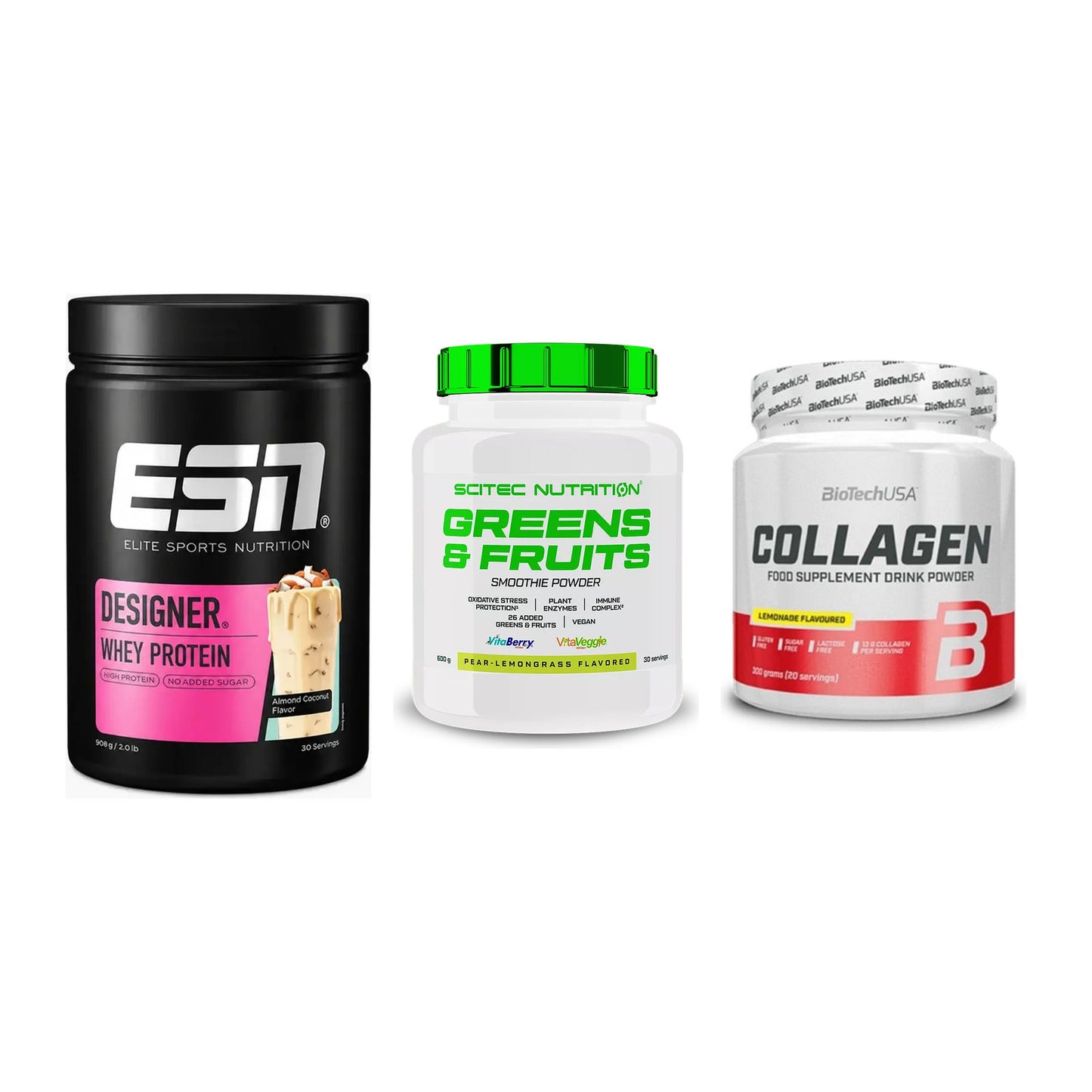 Regenerations-Set: ESN Designer + Scitec Greens + BioTech Collage – alle enthaltenen Artikel
