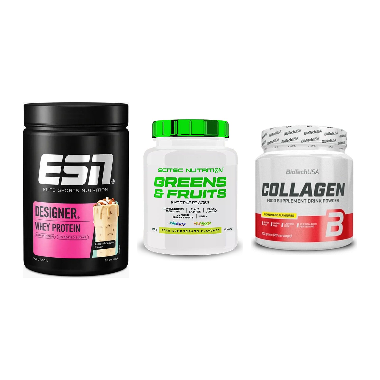 Regenerations-Set: ESN Designer + Scitec Greens + BioTech Collage – alle enthaltenen Artikel