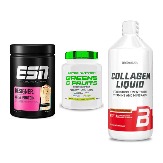 Regenerations-Set: ESN Designer + Scitec Greens + BioTech Collage – alle enthaltenen Artikel