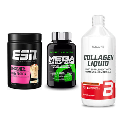 Regenerations-Set: ESN Designer + Scitec Mega + BioTech Collage – alle enthaltenen Artikel