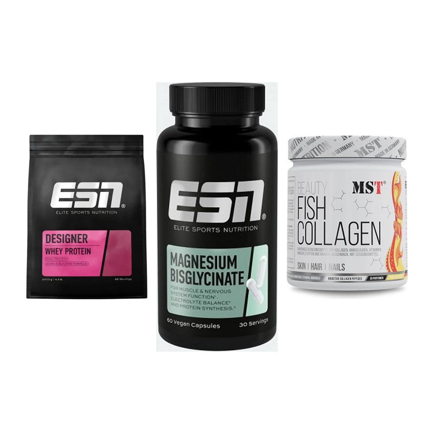 Regenerations-Set: ESN Designer + ESN Magnesium + MST Beauty Fish – alle enthaltenen Artikel