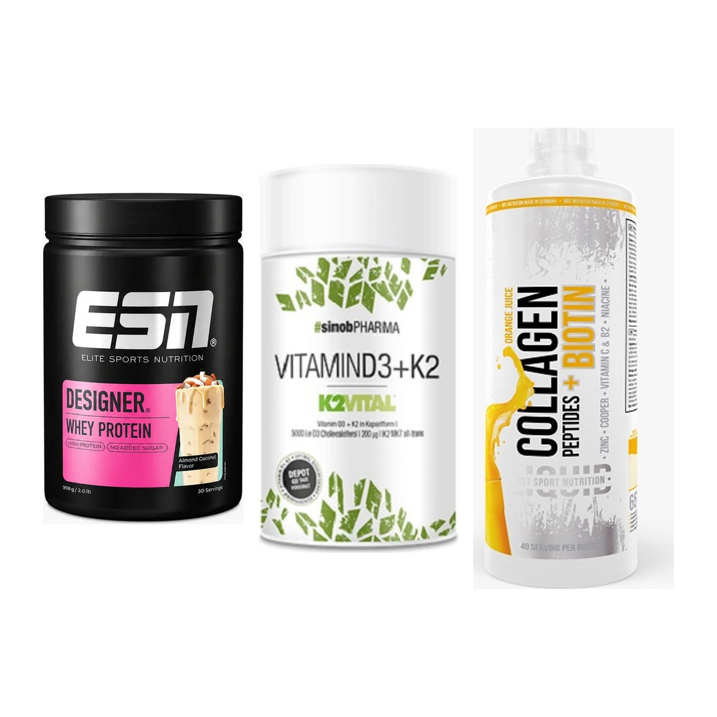 Regenerations-Set: ESN Designer + Sinob Vitamin + MST Collagen – alle enthaltenen Artikel