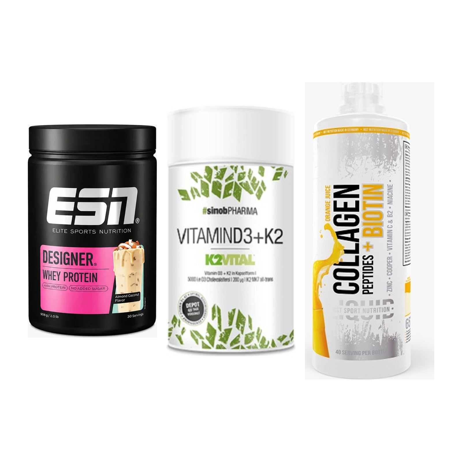 Regenerations-Set: ESN Designer + Sinob Vitamin + MST Collagen – alle enthaltenen Artikel