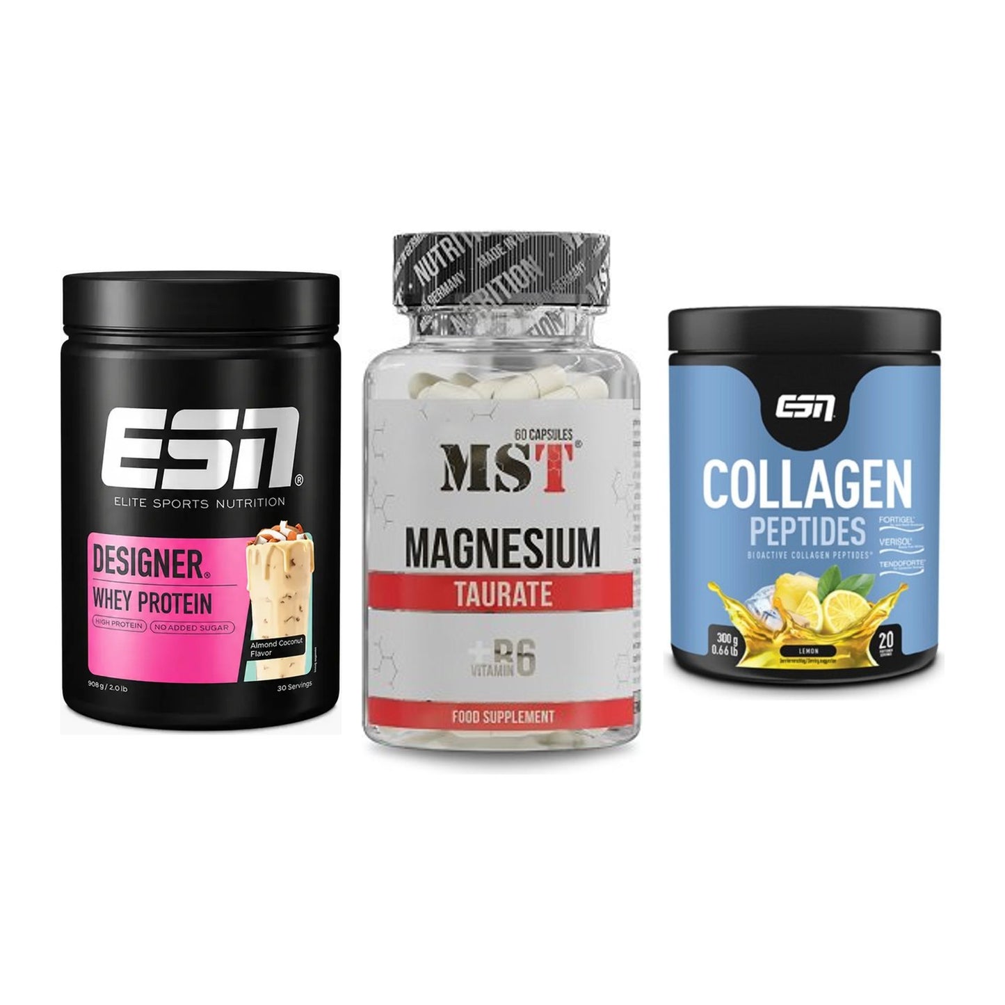 Regenerations-Set: ESN Designer + MST Magnesium + ESN Collagen – alle enthaltenen Artikel