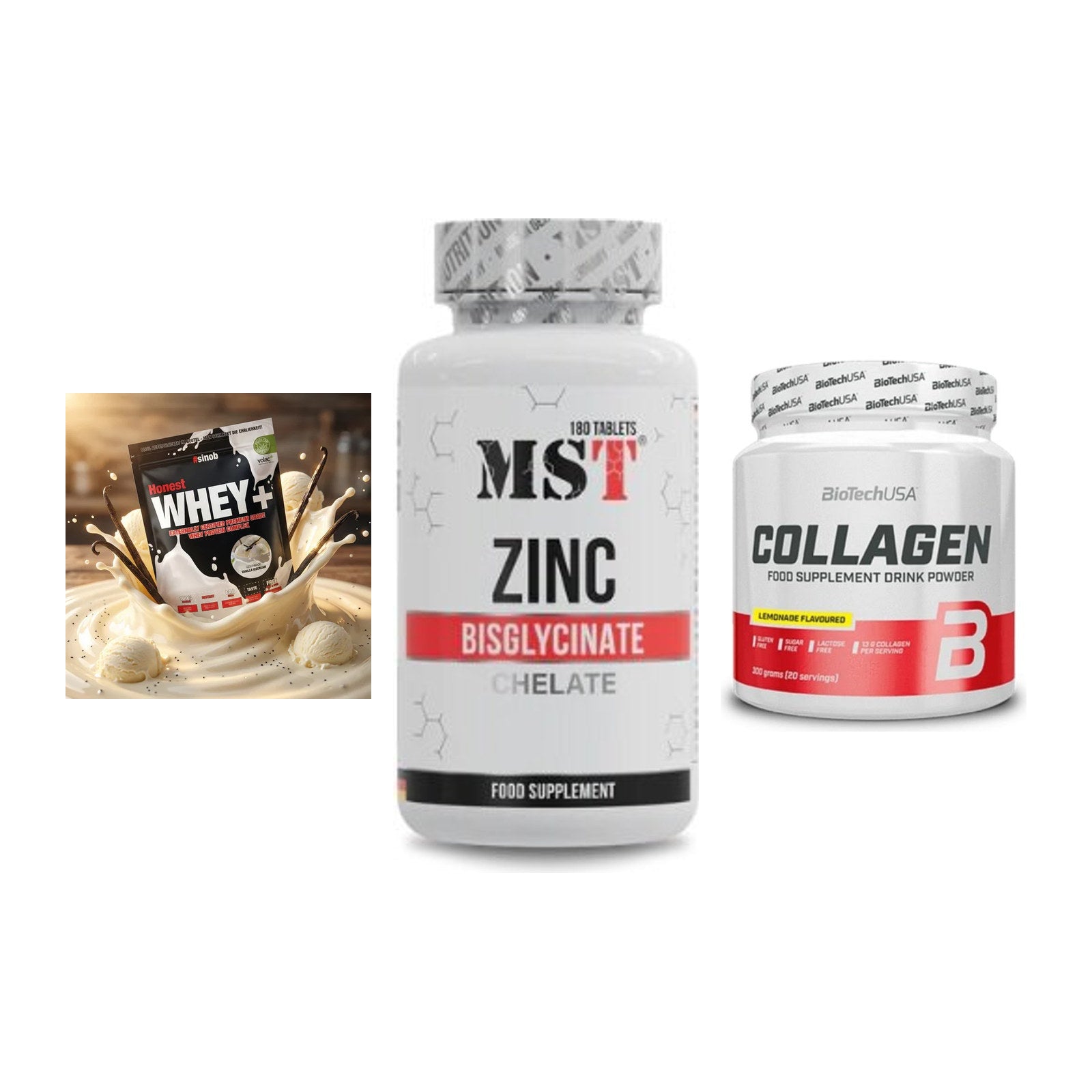 Regenerations-Set: Sinob Honest + MST Zinc + BioTech Collage – alle enthaltenen Artikel