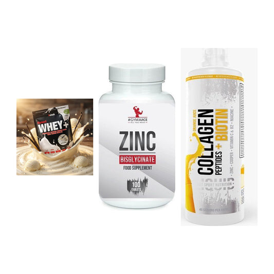 Regenerations-Set: Sinob Honest + #GYMJUICE ZINC + MST Collagen – alle enthaltenen Artikel