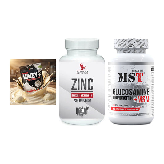 Regenerations-Set: Sinob Honest + #GYMJUICE ZINC + MST Glucosamine – alle enthaltenen Artikel