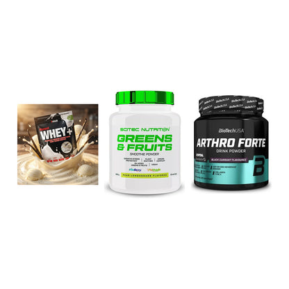 Regenerations-Set: Sinob Honest + Scitec Greens + BioTech Arthro – alle enthaltenen Artikel