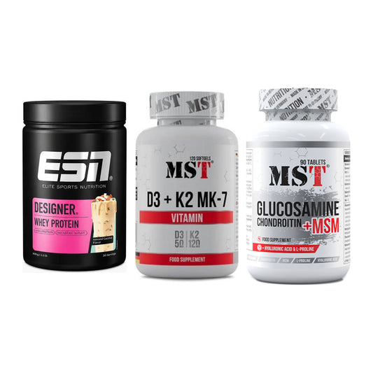 Regenerations-Set: ESN Designer + MST Vitamin D3 + MST Glucosamine – alle enthaltenen Artikel