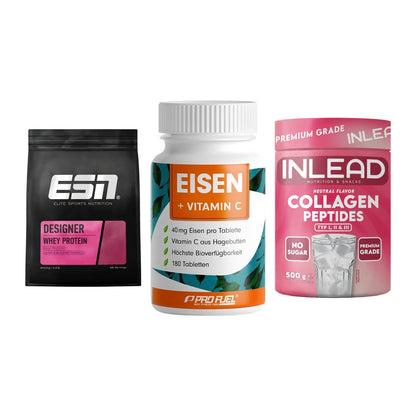 Regenerations-Set: ESN Designer + ProFuel EISEN + INLEAD Collagen – alle enthaltenen Artikel