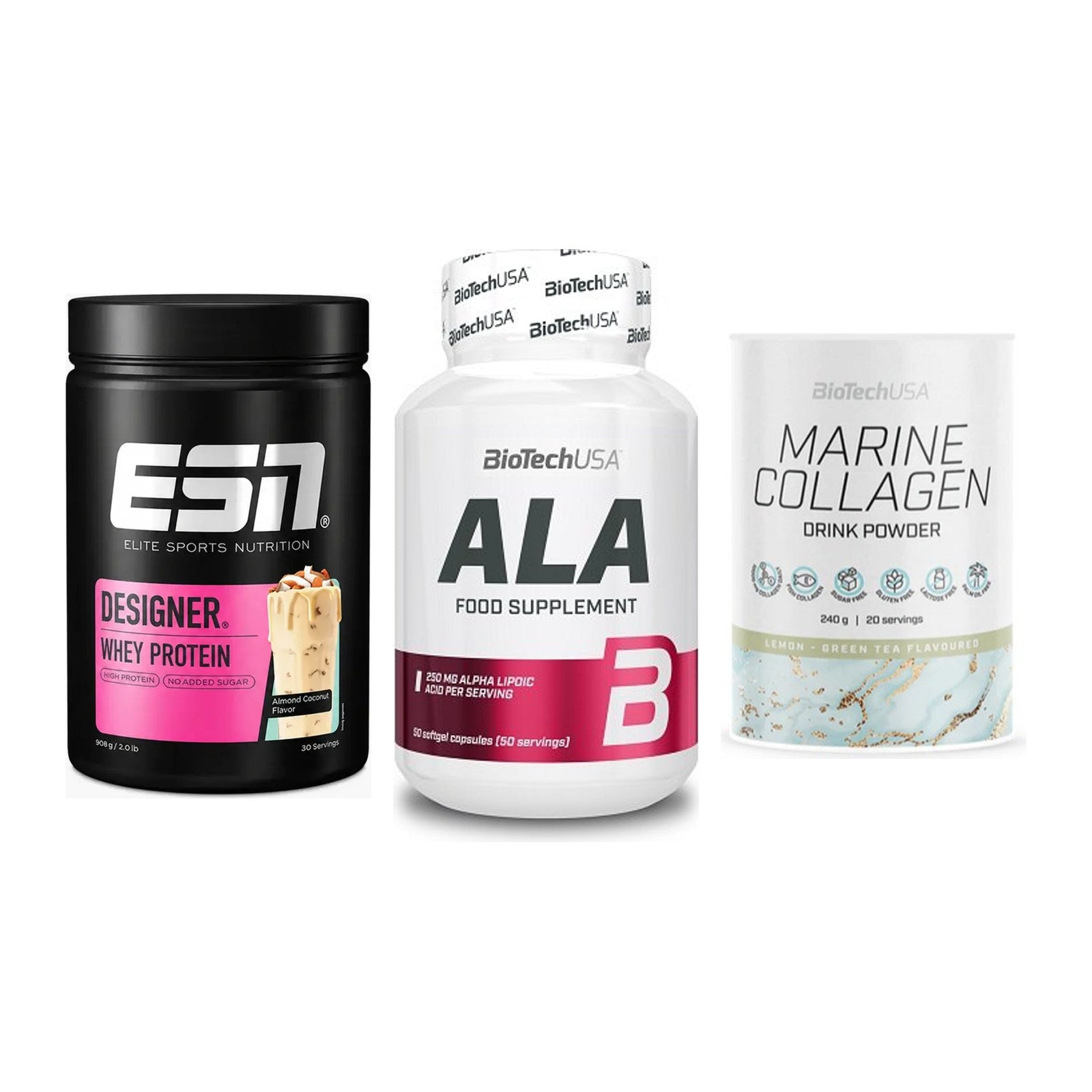 Regenerations-Set: ESN Designer + BioTech ALA + BioTech Marine – alle enthaltenen Artikel
