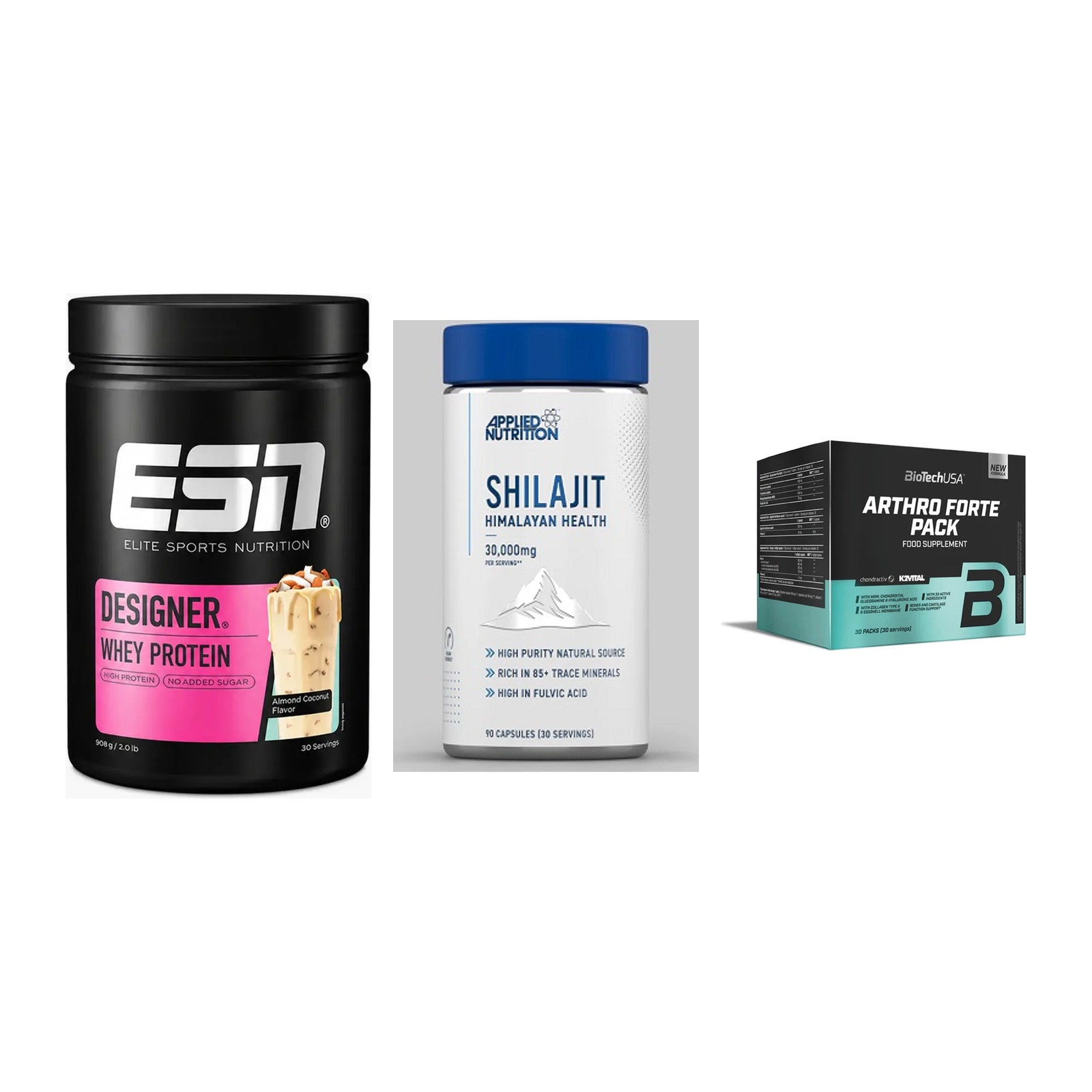 Regenerations-Set: ESN Designer + Applied Nutriti + BioTech Arthro – alle enthaltenen Artikel
