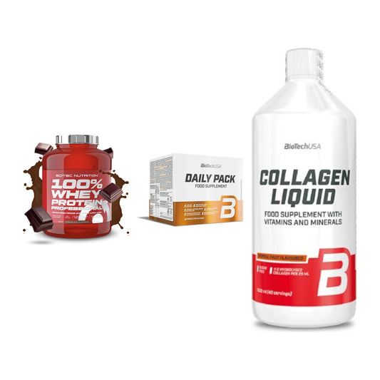 Regenerations-Set: Scitec 100% + BioTech Daily + BioTech Collage – alle enthaltenen Artikel