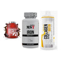 Regenerations-Set: Scitec 100% + MST Iron + MST Collagen – alle enthaltenen Artikel