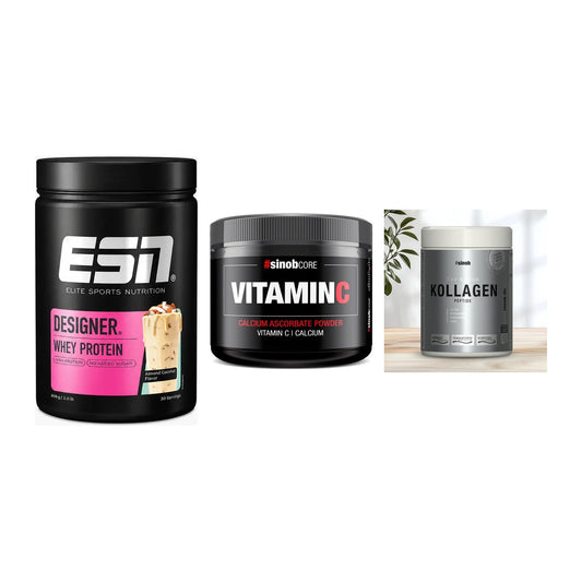 Regenerations-Set: ESN Designer + Sinob Vitamin C + Sinob Kollagen – alle enthaltenen Artikel