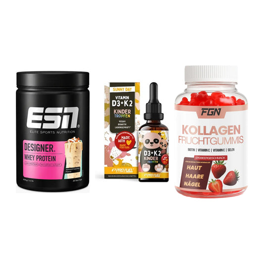 Regenerations-Set: ESN Designer + ProFuel VITAMIN + FGN Kollagen 60 – alle enthaltenen Artikel