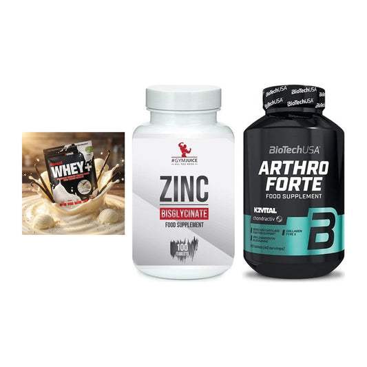 Regenerations-Set: Sinob Honest + #GYMJUICE ZINC + BioTech Arthro – alle enthaltenen Artikel