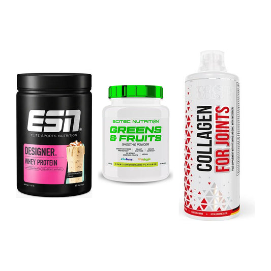 Regenerations-Set: ESN Designer + Scitec Greens + MST Collagen – alle enthaltenen Artikel