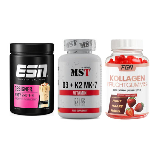 Regenerations-Set: ESN Designer + MST Vitamin D3 + FGN Kollagen 60 – alle enthaltenen Artikel