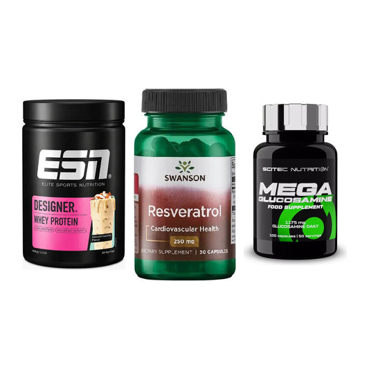 Regenerations-Set: ESN Designer + Swanson Resvera + Scitec Mega – alle enthaltenen Artikel