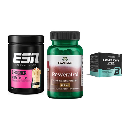 Regenerations-Set: ESN Designer + Swanson Resvera + BioTech Arthro – alle enthaltenen Artikel