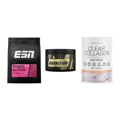 Regenerations-Set: ESN Designer + Peak Magnesium + BioTech Clear – alle enthaltenen Artikel