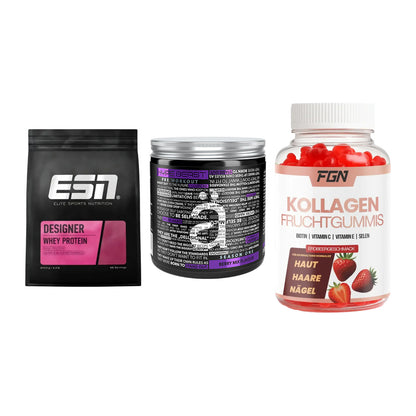 Regenerations-Set: ESN Designer + Nanosupps Hype + FGN Kollagen 60 – alle enthaltenen Artikel