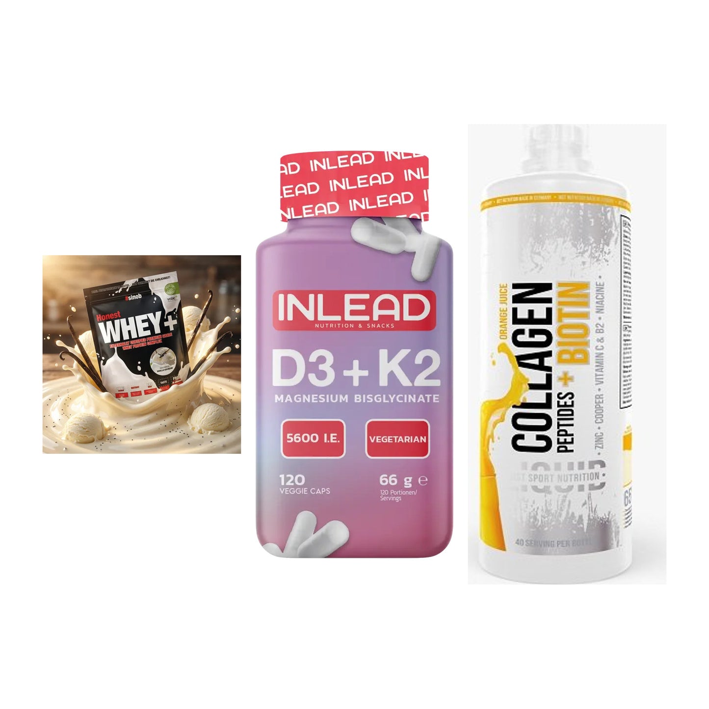Regenerations-Set: Sinob Honest + INLEAD Vitamin + MST Collagen – alle enthaltenen Artikel