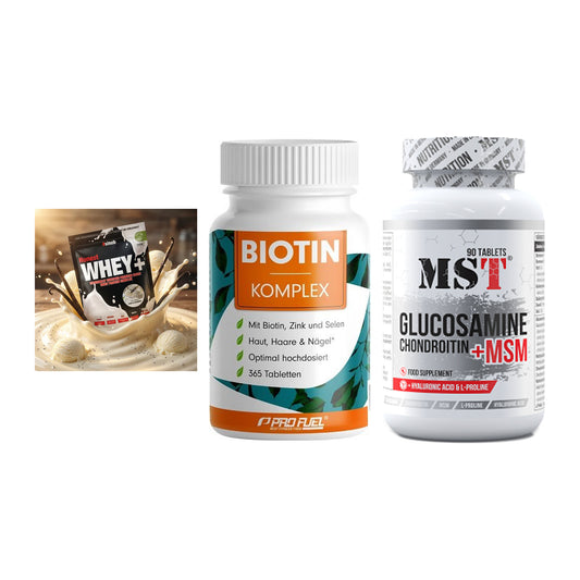 Regenerations-Set: Sinob Honest + ProFuel BIOTIN + MST Glucosamine – alle enthaltenen Artikel