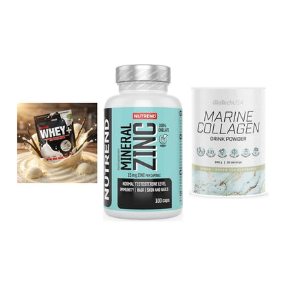 Regenerations-Set: Sinob Honest + Nutrend Zinc + BioTech Marine – alle enthaltenen Artikel