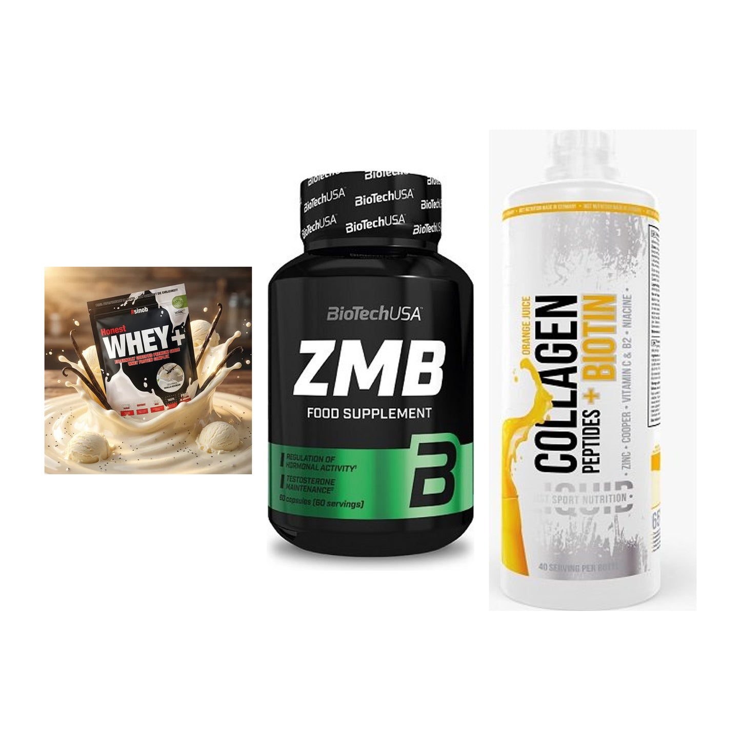 Regenerations-Set: Sinob Honest + BioTech ZMB + MST Collagen – alle enthaltenen Artikel