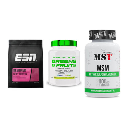 Regenerations-Set: ESN Designer + Scitec Greens + MST MSM 2000 / – alle enthaltenen Artikel