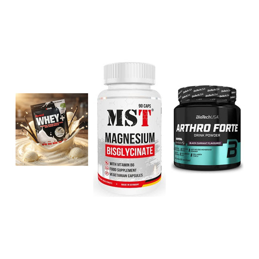 Regenerations-Set: Sinob Honest + MST Magnesium + BioTech Arthro – alle enthaltenen Artikel