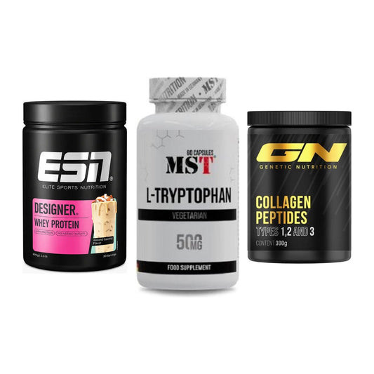 Regenerations-Set: ESN Designer + MST Tryptophan + GN Peptan – alle enthaltenen Artikel
